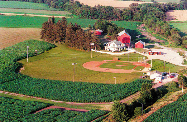 Kevin Costner Epic Entrance Through Cornfield at Field of Dreams Game